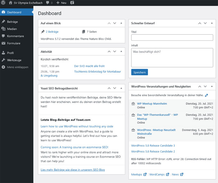 SVO Dashboard Desktop